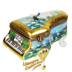 Monet's Water Lilies Piano Limoges Box