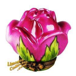 Open Pink Rose Limoges Box (Retired)