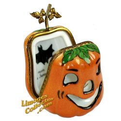 Carved Jack-O-Lantern Pumpkin Limoges box (Beauchamp)