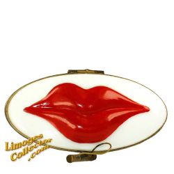 Red Lips with SWAK (Sealed With A Kiss) Limoges Box (Retired)