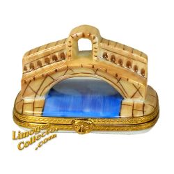 Rialto Bridge with Gondola Painting Limoges Box (Beauchamp)
