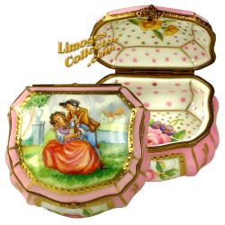 Romantic Couple Portrait Limoges Box (Beauchamp)