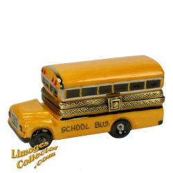 Yellow School Bus Limoges Box (Beauchamp)