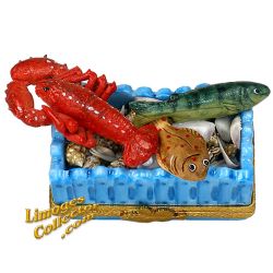 Seafood Combo Basket Limoges Box (Beauchamp)