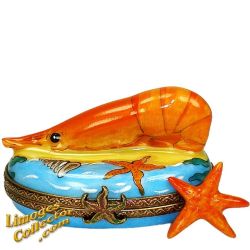 Shrimp at the Beach w/ Star Fish Limoges Box (Beauchamp)