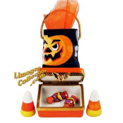 Halloween Trick Or Treat Bag with 4 Candies Limoges Box (Beauchamp)