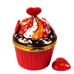 Hearts Chocolate Cupcake Limoges Box Beauchamp Exclusive Limoges Boxes France Trinket Box