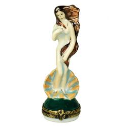 Birth of Venus by Botticelli Limoges Box by Beauchamp | Authentic Hand-Painted French Porcelain Figurine Trinket Box