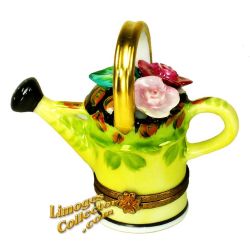 Watering Can with Roses Limoges Box