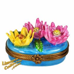 Water Lilies on the Lake Limoges Box