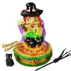 Witch Boiling Potion in Cauldron Limoges box (Beauchamp)