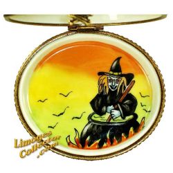 Witch's Cauldron in Pumpkin Patch Limoges Box (Beauchamp)