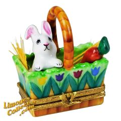 Bunny Rabbit in Easter Basket Limoges Box (Beauchamp)