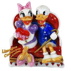 Donald Duck & Daisy On A Date Limoges Box (Artoria)