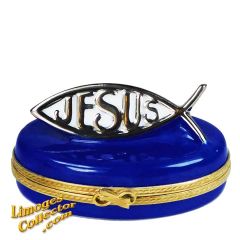 Jesus Fish Symbol Religious Limoges Box (Beauchamp)
