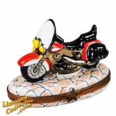 Motorcycle with Helmet Limoges Box (Rochard)