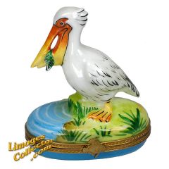 Pelican with Fish Limoges Box (Retired)