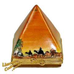 Illustrated Egyptian Great Pyramid of Giza Limoges Box (Retired)