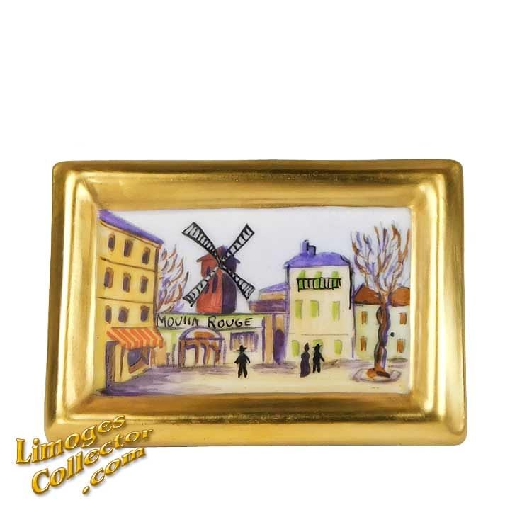 Moulin Rouge Painting by Maurice Utrillo in Gold Frame Retired Limoges ...