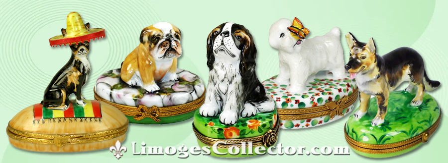 Buy Favorite Breed Authentic Dog Limoges Boxes to Collect or Give | LimogesCollector.com