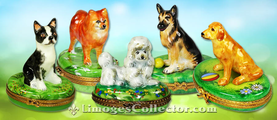 Buy Authentic Dog Limoges Boxes France to Collect or Gift | LimogesCollector.com