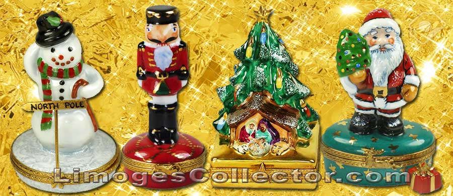 A collection of Christmas Limoges boxes | LimogesCollector.com