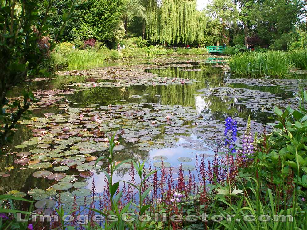 Monet Pond and Bridge at Giverney, France | LimogesCollector.com