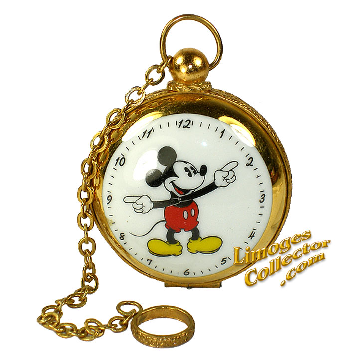 Mickey Mouse Watch Retired Limoges Box