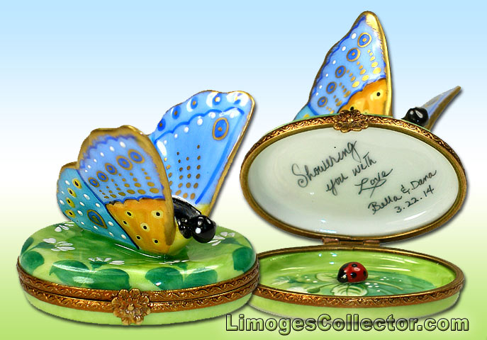Personalized Butterfly Limoges Boxes from LimogesCollector.com