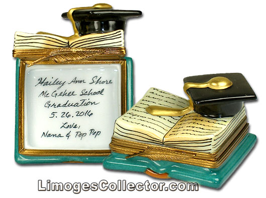Personalized Graduation Limoges Boxes from LimogesCollector.com
