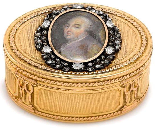 Louis XVI Gold and Diamond mounted Snuffbox