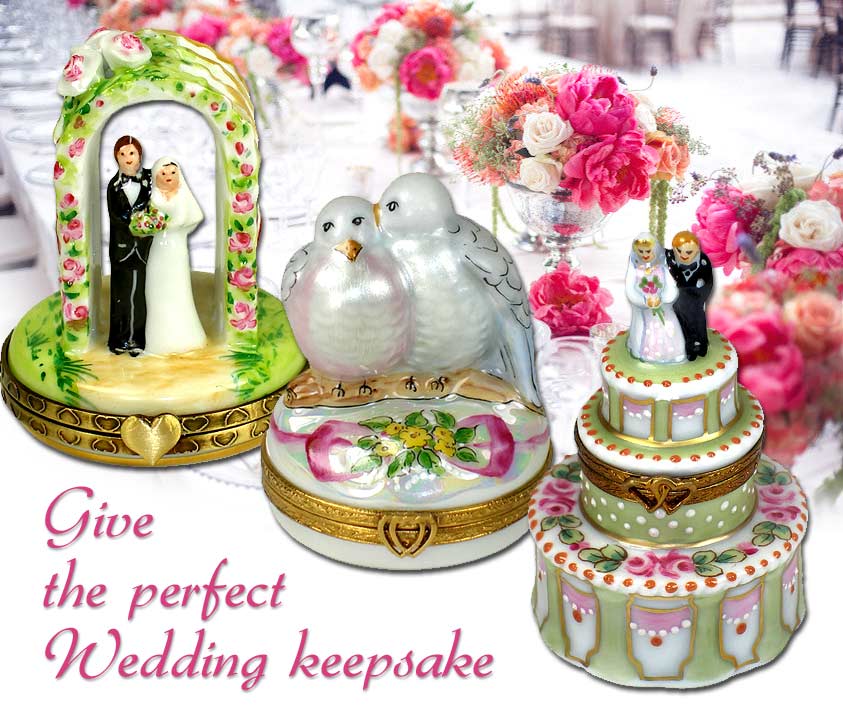 Wedding event keepsake Limoges Box Gifts from LimogesCollector.com